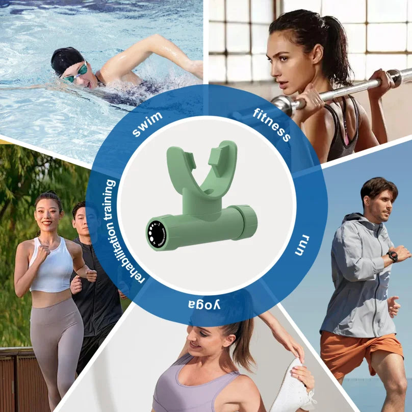 NNEOBA Breathing Trainer – Adjustable Lung Respirator Fitness Training Device