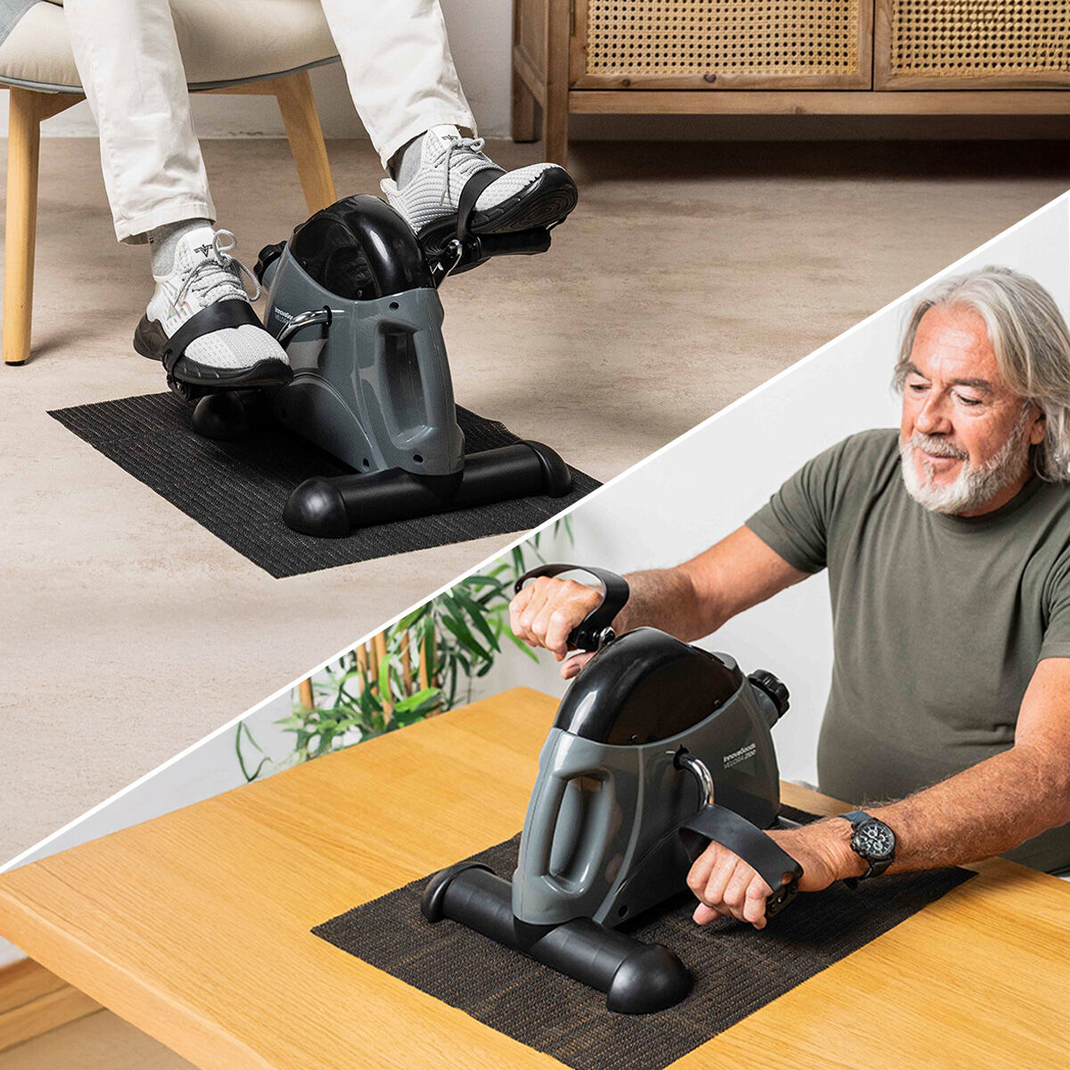 Static Pedaler for Arms and Legs with Mat Velora 2100 InnovaGoods