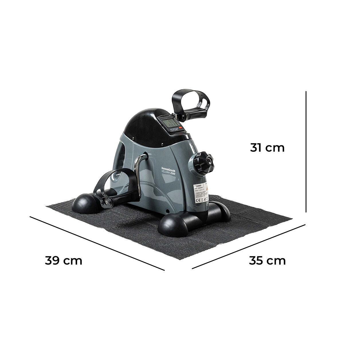 Static Pedaler for Arms and Legs with Mat Velora 2100 InnovaGoods